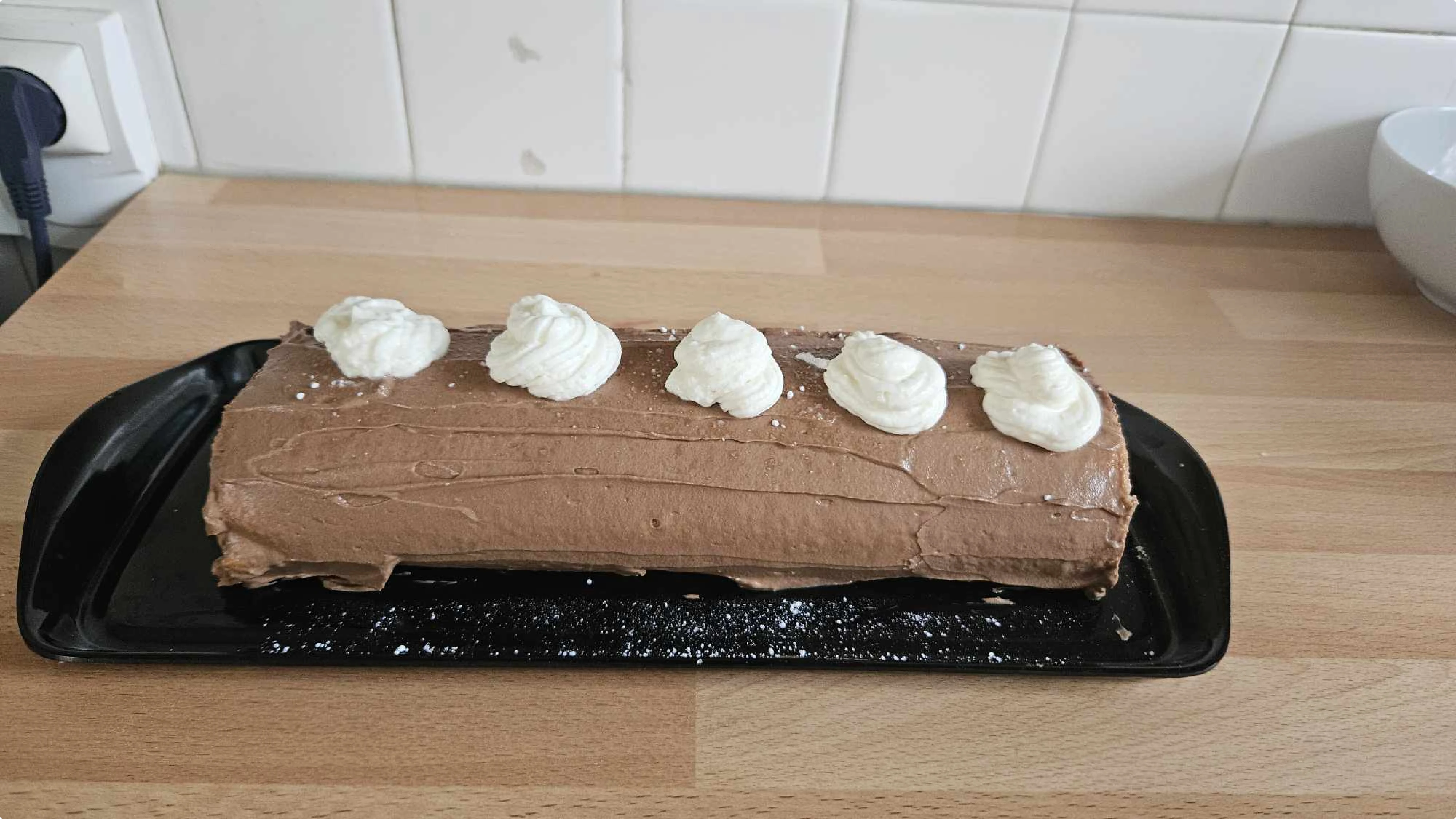 Bûche chocolat praliné