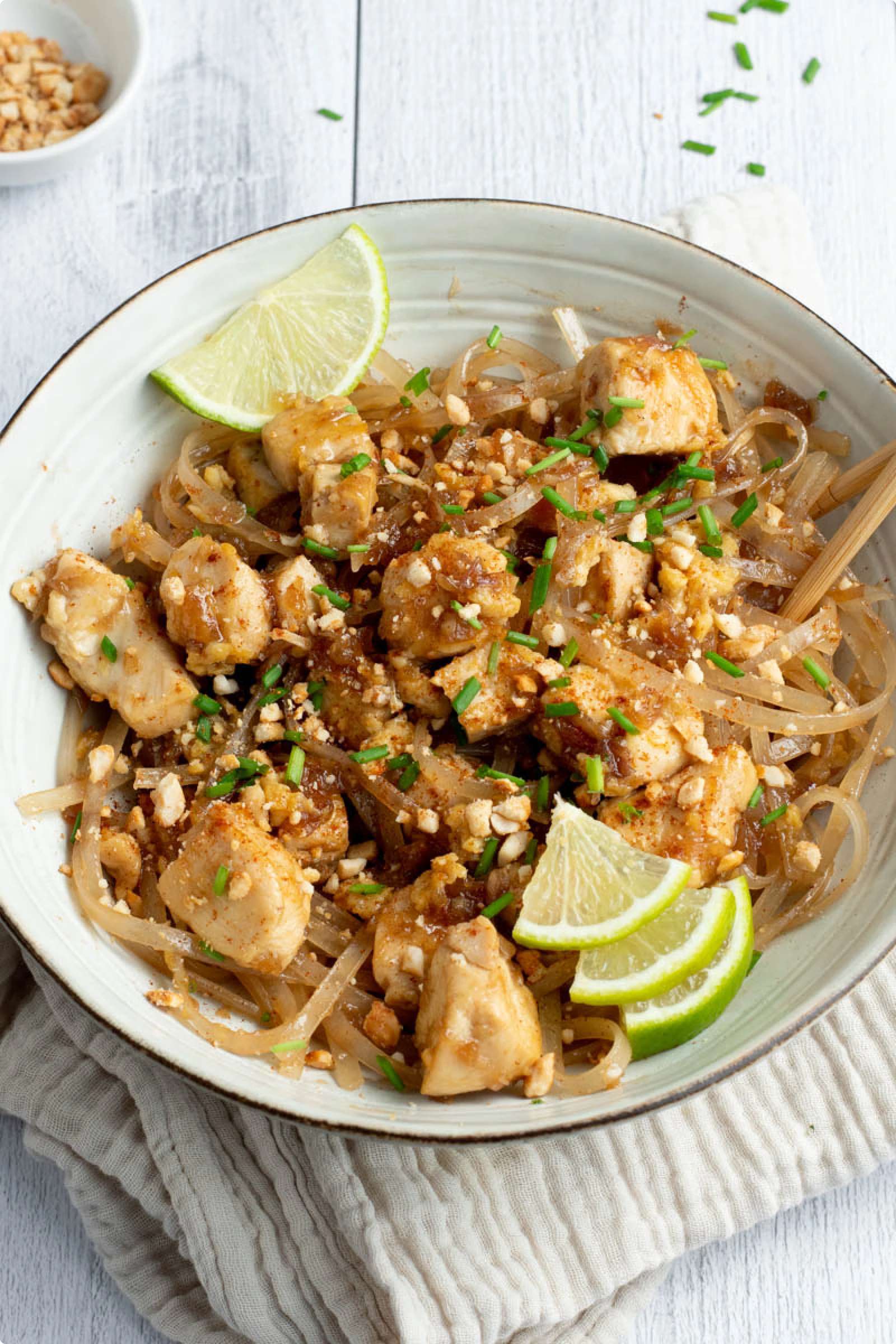 Pad thaï au poulet
