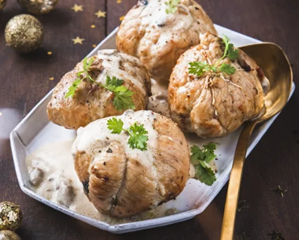Paupiettes de veau sauce forestière