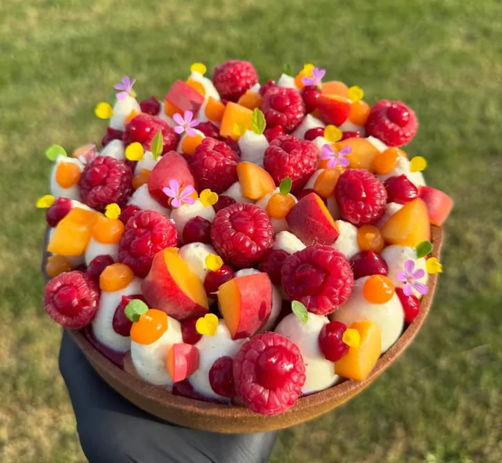 Tarte framboise-abricot